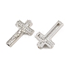 Easter Brass Micro Pave Clear Cubic Zirconia Pendants CU-CBADC6C-10P-02-2