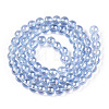 Electroplate Transparent Glass Beads Strands GLAA-T032-T6mm-AB04-2