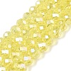 Electroplate Glass Beads Strands X-EGLA-A044-T8mm-B29-1