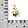 Brass Micro Pave Cubic Zirconia Pendants KK-C155-16G-01-3