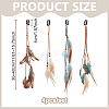 4Pcs Iron Snap Hair Clips OHAR-PH00010-2
