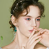 210Pcs 7 Colors Spray Painted Wood European Beads WOOD-SP0002-01-6