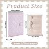 Portable Travel PU Leather & PVC Loose Leaf Binder Jewelry Books AJEW-WR0003-78A-2