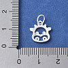 925 Sterling Silver Chinese Zodiac Outline Charms STER-P066-02S-02-3