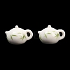Handmade Printed Porcelain Beads PORC-T136-03C-02-1