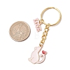 Valentine's Day Alloy Enamel Pendant Keychains KEYC-JKC01178-01-3