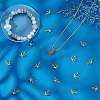 24Pcs Brass Charms Cabochon Settings KK-PH0014-17C-4