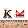 Rack Plating Alloy Enamel Pendants ENAM-T024-53K-G-3