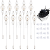 10Pcs Brass Brooches JEWB-CP00003-1
