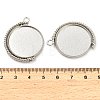 Zinc Alloy Pendant Cabochon Settings X-FIND-NH0001-13B-P-3