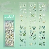 6Pcs 6 Styles Butterfly Laser Stickers PW-WG5E423-02-1