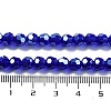 Electroplate Transparent Glass Beads Strands EGLA-A035-T6mm-A06-4