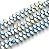 Electroplated Synthetic Non-magnetic Hematite Beads Strands G-T139-65F-1