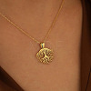 304 Stainless Steel Tree of Soul Pendant Necklaces for Women WG3C12A-02-2