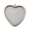 304 Stainless Steel Pendant Cabochon Settings STAS-F365-01E-P-1
