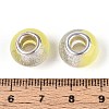 Transparent Resin Rondelle European Beads RESI-N044-02K-3