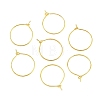 Brass Wine Glass Charm Rings X-EC067-1G-1