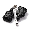 Natural Obsidian Pendants G-B127-06P-06-3