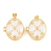 Brass Locket Pendants KK-D232-13G-01-1