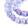 Anti-Tarnish Electroplate Glass Beads Strands X-GLAA-N010-8mm-11-4