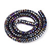 AB Color Plated Transparent Glass Beads Strands GLAA-T026-3x6mm-T11-2