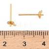 925 Sterling Silver Flat Round Stud Earrings Findings STER-B010-01B-G-3