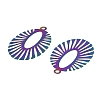 201 Stainless Steel Filigree Pendants SA-CBABBC3-01-2