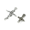 24Pcs 4 Styles Tibetan Style Alloy Pendants TIBE-FS0001-18-3