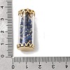 Glass Tube with Natural Lapis Lazuli Chip Beads Inside Pendants LS-FIND-B054-01G-01-3