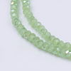 Electroplate Glass Beads Strands GLAA-F076-FR11-3