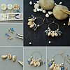 Brass Wine Glass Charm Rings Hoop Earrings KK-PH0028-01M-6