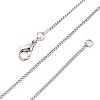 Brass Curb Chains Necklaces for Women NJEW-D302-73P-4