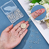 100Pcs Rack Plating Brass Jump Rings KK-ME0004-87-3