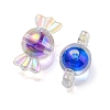 UV Plating Rainbow Iridescent Acrylic Beads X-PACR-E001-01-2