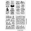 Globleland 4 Sheets 4 Styles PVC Plastic Stamps DIY-GL0004-86I-6