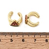 Brass Cuff Earrings EJEW-C186-02D-G-5