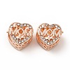 Rack Plating Alloy Rhinestone European Beads PALLOY-P289-47RG-2