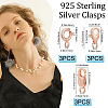 9Pcs 9 Style 925 Sterling Silver Clasps STER-BBC0001-17C-2