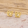304 Stainless Steel Stud Earrings X-EJEW-I321-01G-02-1