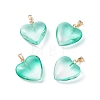 Two Tone Spray Painted Glass Pendants GLAA-N035-016-C05-1