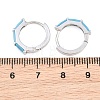 Brass Micro Pave Cubic Zirconia Hoop Earrings KK-CBA8324-12P-01-4