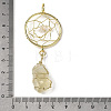 Raw Rough Natural Lemon Quartz Coppwer Wire Wrapped Big Pendants G-G314-02G-03-3