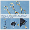 6Pcs 3 Style Zinc Alloy Medallion or Coin Holder Keychain KEYC-AR0001-07-4