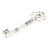 Tibetan Style Alloy Skeleton Key Big Pendants TIBEP-Q043-021-RS-2