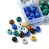 160Pcs 8 Styles Natural Wood Beads WOOD-FS0001-18-3