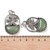 Natural Green Aventurine Bag Pendants G-Q163-06AS-07-3