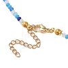 Glass Beaded Necklaces NJEW-JN04896-7