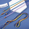  14Pcs 14 Colors Nylon Cord Braided Necklace Making MAK-TA0001-13-4