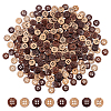 300Pcs Coconut Buttons BUTT-ME0001-25B-1