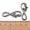 Tibetan Style Alloy Infinity with Hope Links TIBE-S230-B-LF-3